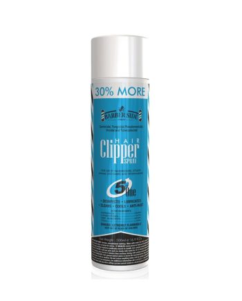 Barber Side Clipper Spray: 5-in-1 maintenance for hair clippers.